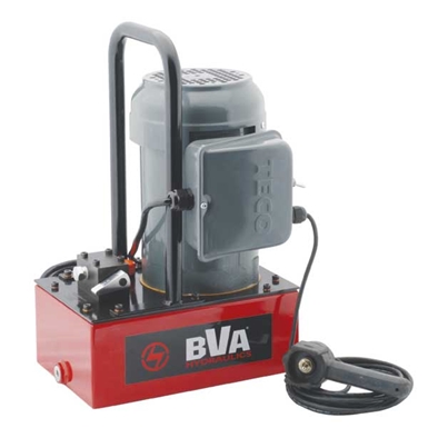 BVA Hydraulics Electric Pumps with Auto Return Valve for Single Acting Cylinders PE30DMP01A