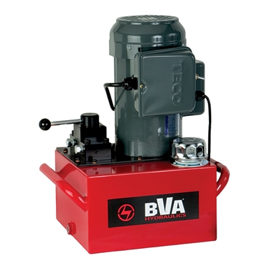 BVA Hydraulics Manual Valve Electric Pumps for Single Acting Cylinders PE50M3N03A