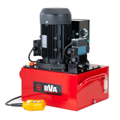 BVA Hydraulics Electric Pumps with 3 Phase Electric Motor for Double Acting Cylinders PE60S4L06J